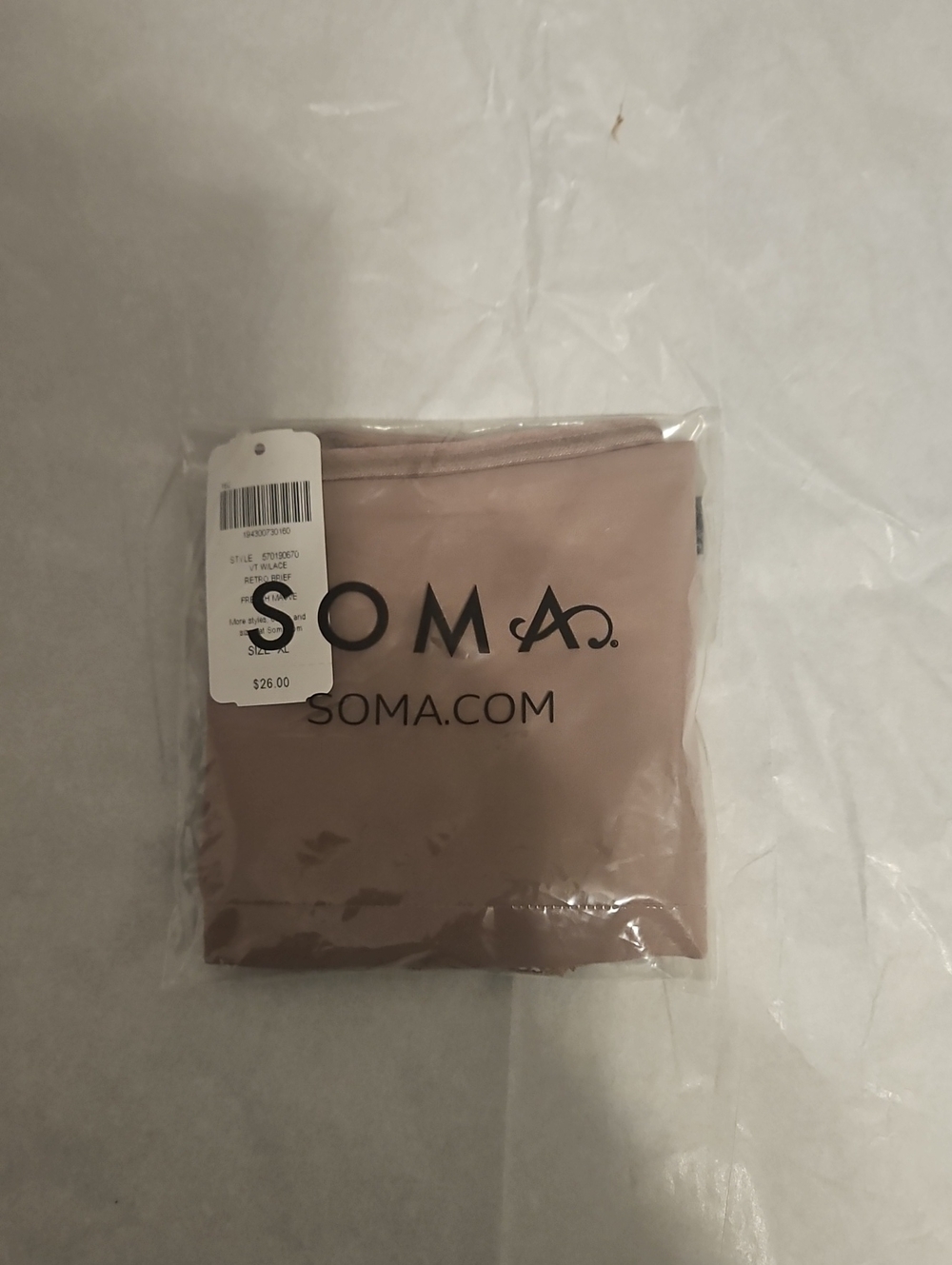 Soma Women's Panty in Mauve Pink